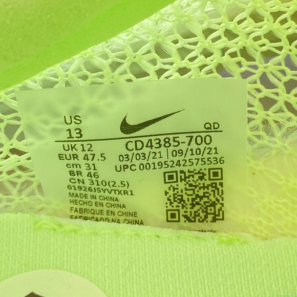 NEW Nike Air Zoom Victory Track & Field Distance Spikes Sneaker Yellow Orange 13 - Picture 7 of 13